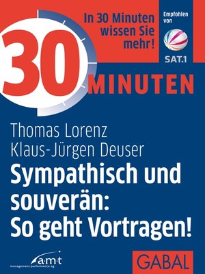 cover image of 30 Minuten Sympathisch und souverän